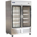 IKON IB54FG 53 9/10" Two Section Reach In Freezer, 2 Glass Doors, 115v