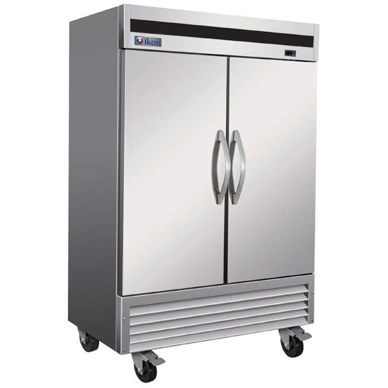 IKON IB54F 53 9/10" Two Section Reach In Freezer, 2 Solid Doors, 115v