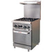 IKON IR-4-24 24" 4 Burner Gas Range w/ 1 Space Saver Oven, Natural Gas/Liquid Propane