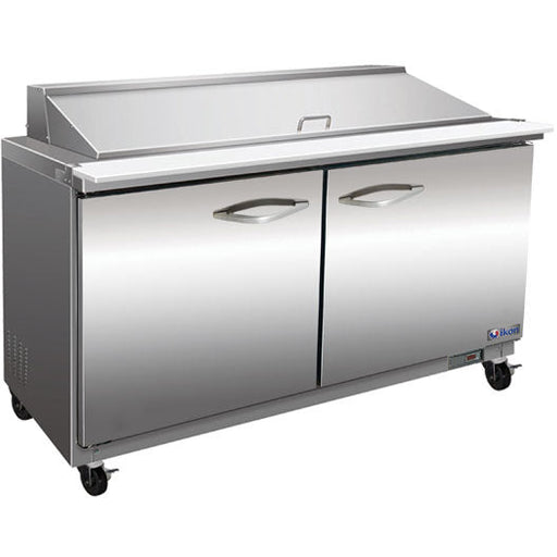 IKON ISP36M, 36" 2 Door Mega Top Sandwich / Salad Prep Table, 15 1/6 Size Pans