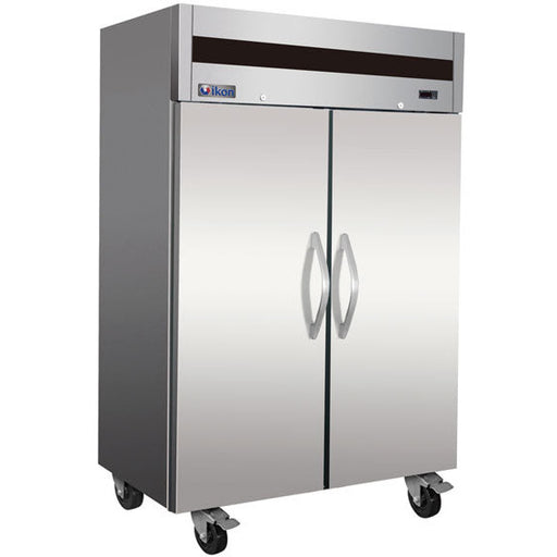 IKON IT56R 53 9/10" Two Section Reach In Refrigerator, 2 Left/Right Hinge Solid Doors, 115v