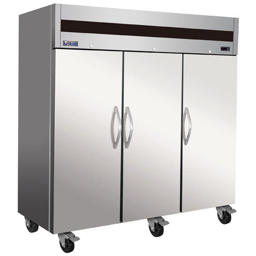 IKON IT82F DV 81" Three Section Reach In Freezer, 3 Solid Doors, 115/208-230v/1ph