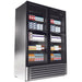 Kool-It LX-46FS 54 3/10" Two Section Display Freezer w/ Swing Doors - Bottom Mount Compressor, Stainless, 115v